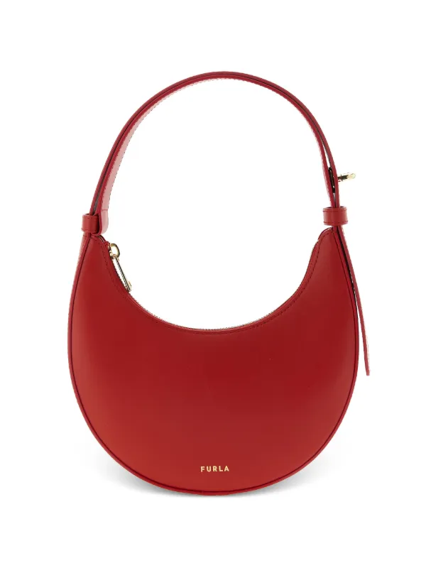 Furla Mini Delizia Leather Shoulder Bag | Red | FARFETCH