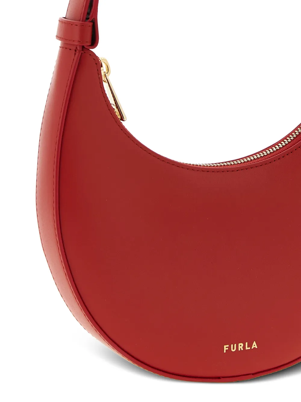 Furla Delizia kleine leren schoudertas Rood
