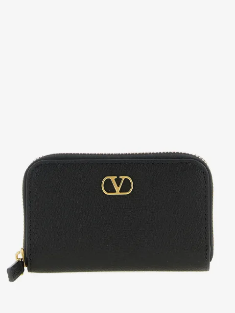 Valentino Garavani Garnet zip-round leather card holder