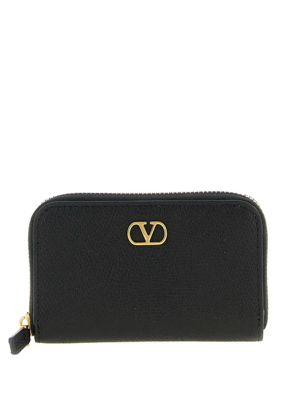 Valentino Garavani Garnet レザーカードケース | ブラック | FARFETCH JP