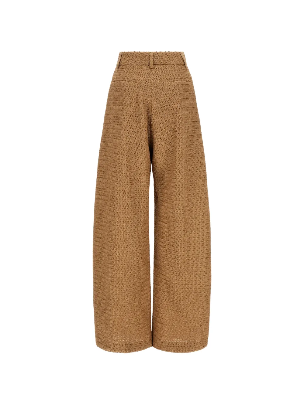  Giuseppe Di Morabito Braided Wide-leg Trousers - Brown 