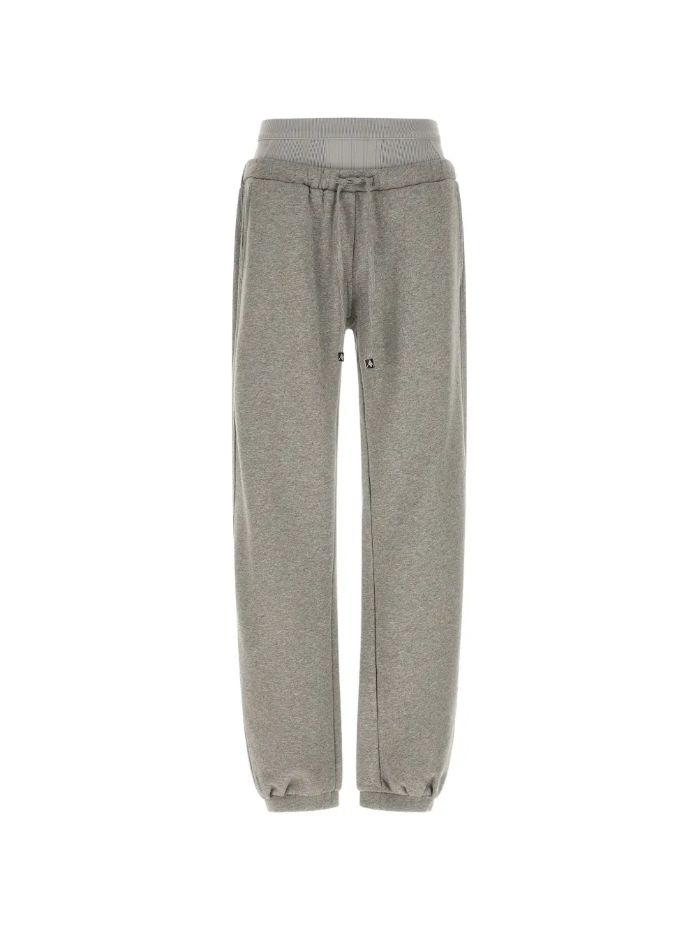 The Attico ribbed insert fleece joggers - Grigio