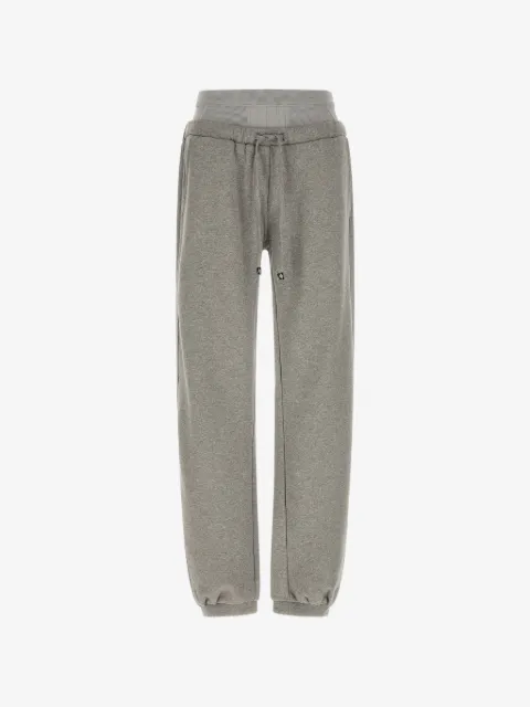 The Attico pantalon de jogging en polaire à empiècements nervurés