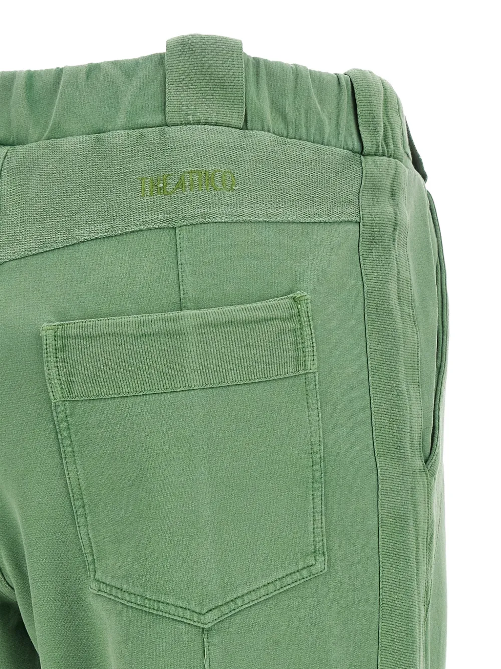 The Attico Broek met split aan de voorkant Groen
