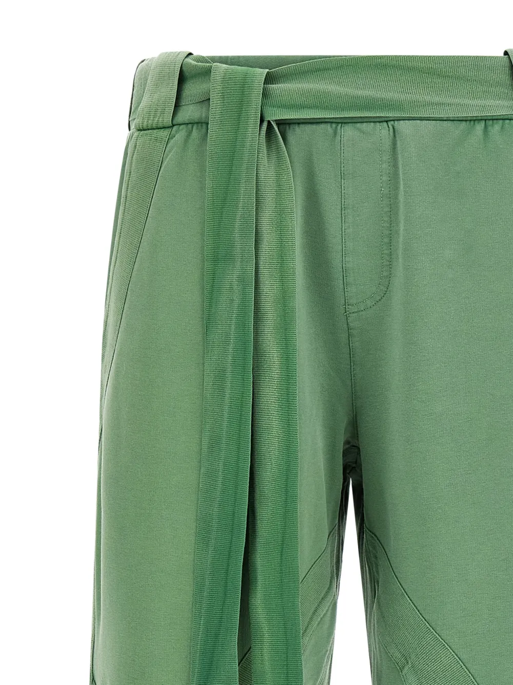 The Attico Broek met split aan de voorkant Groen