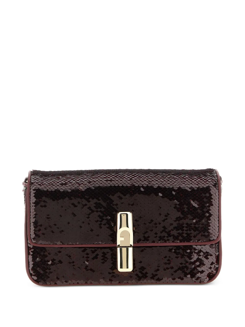 Furla small Iride sequined cross-body bag - Rosso