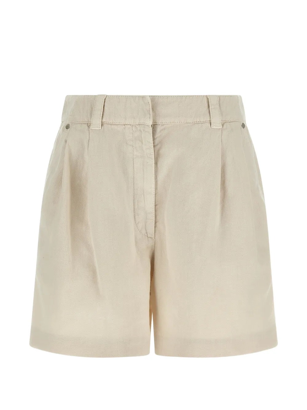 Brunello Cucinelli Monili-detail concealed-fastening shorts - Toni neutri