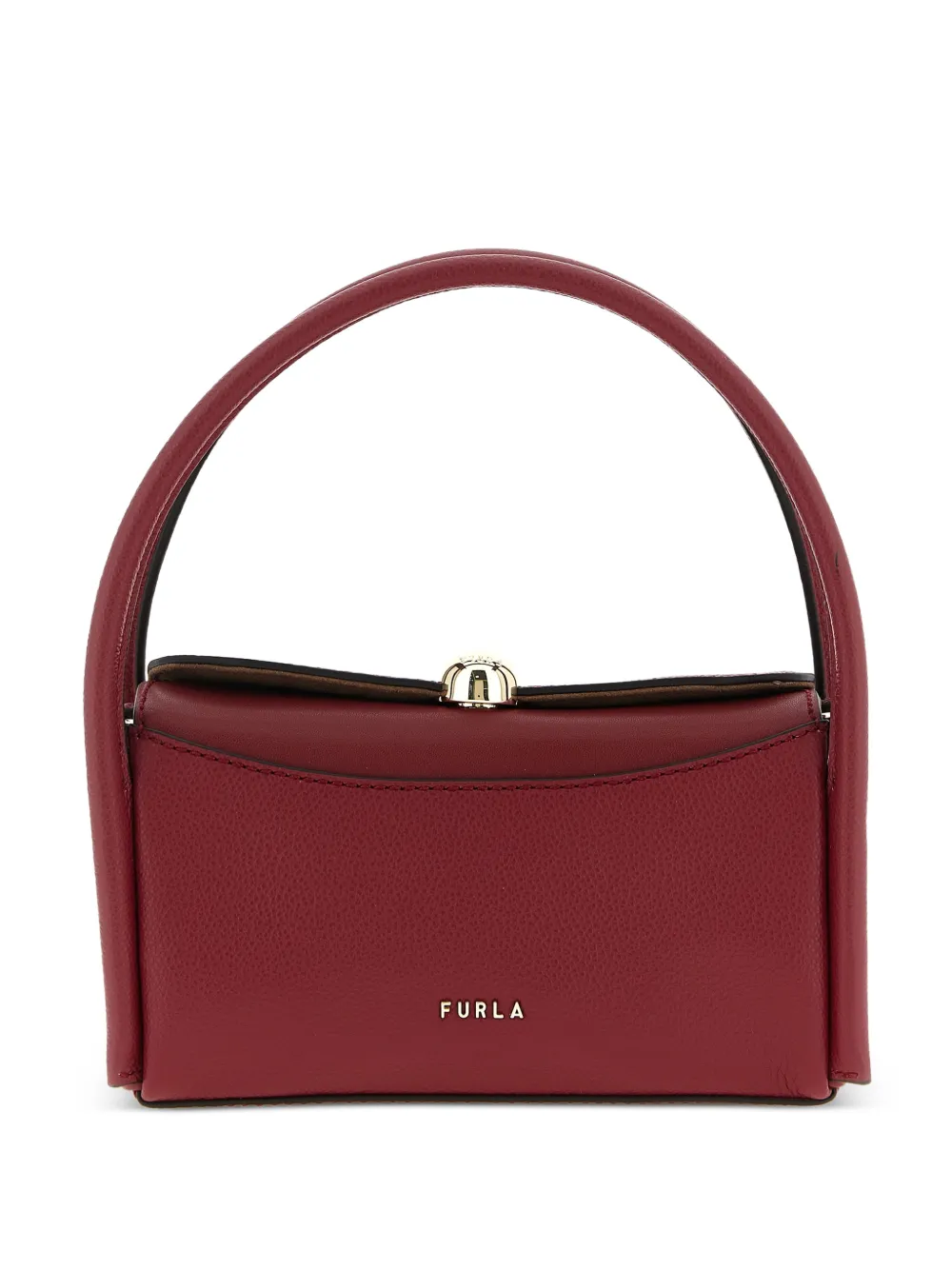 Furla Nicole grained-effect mini handbag - Rosso