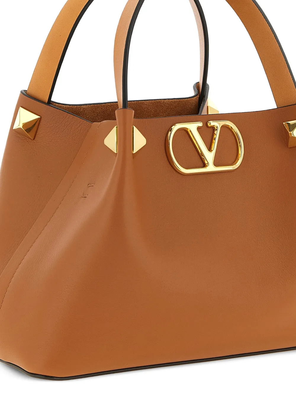 Valentino Garavani VLogo Signature Rockstud shopper Beige