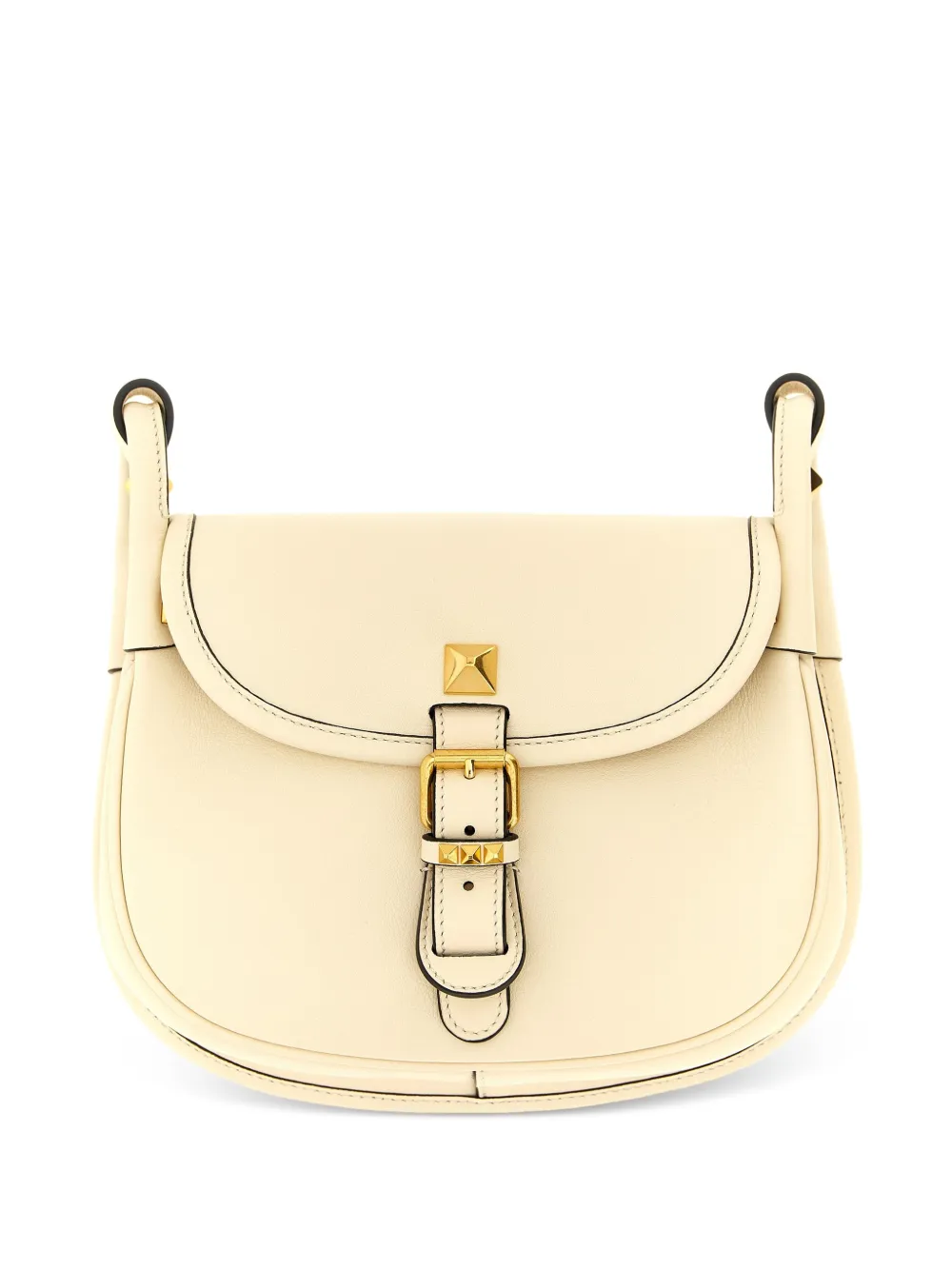 Valentino Garavani small Flaneuse studded leather shoulder bag - Toni neutri