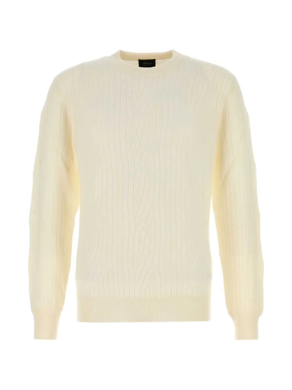 Brioni cable-knit jumper - Bianco