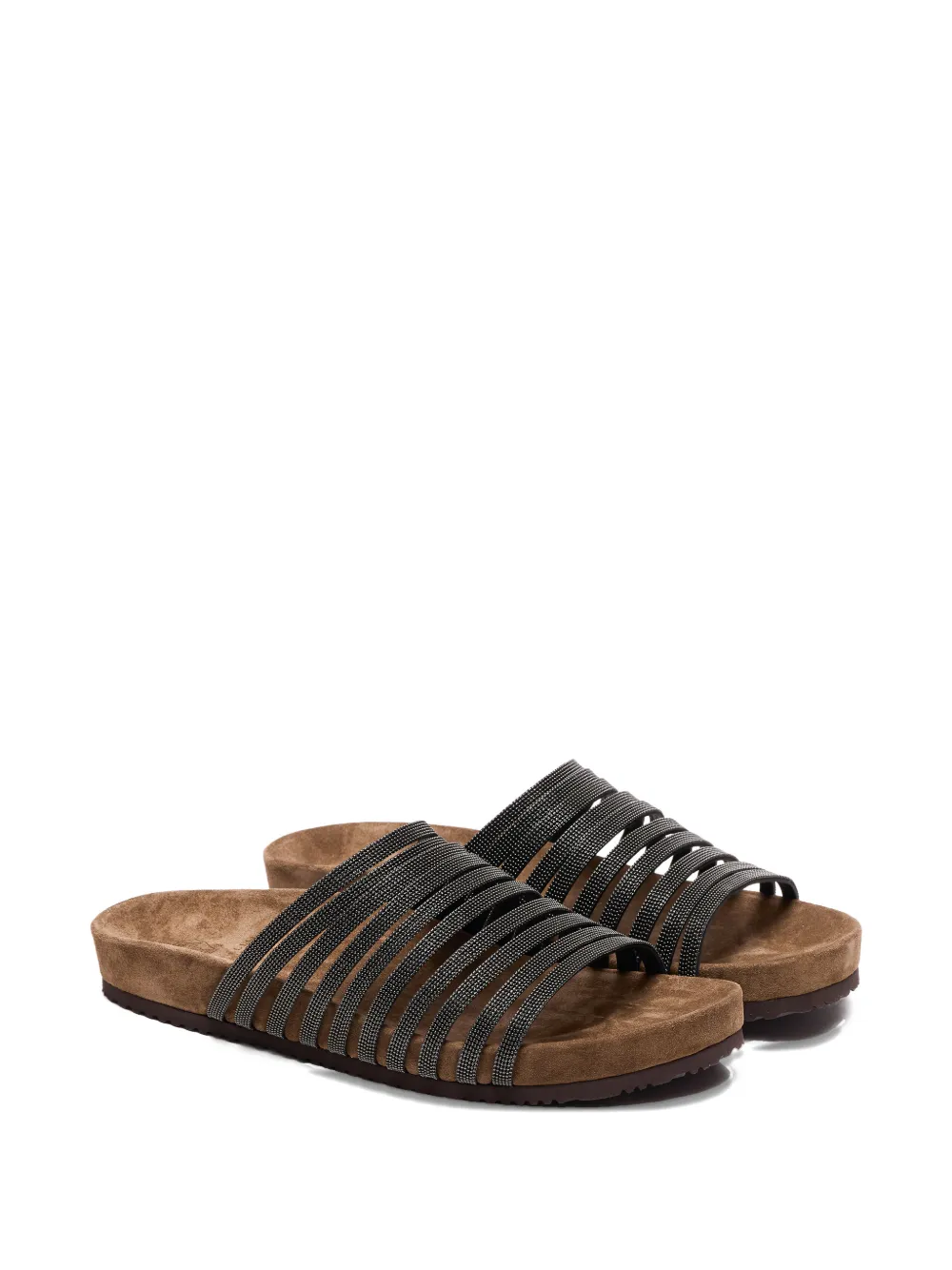 Brunello Cucinelli Sandalen verfraaid met kralen Zwart