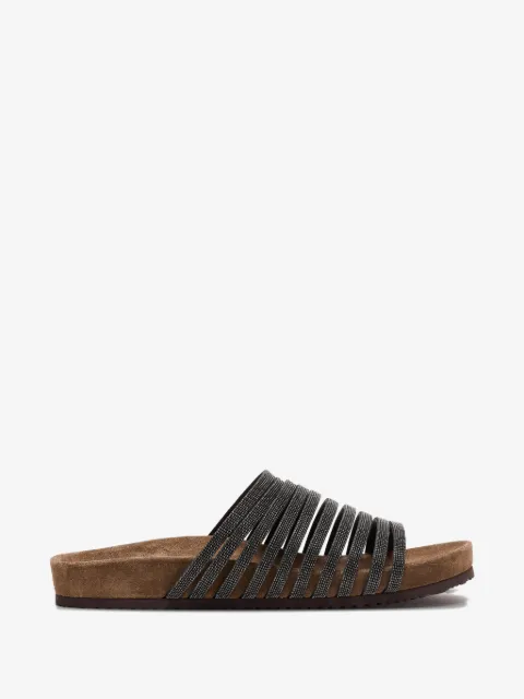 Brunello Cucinelli monili-embellished strap sandals