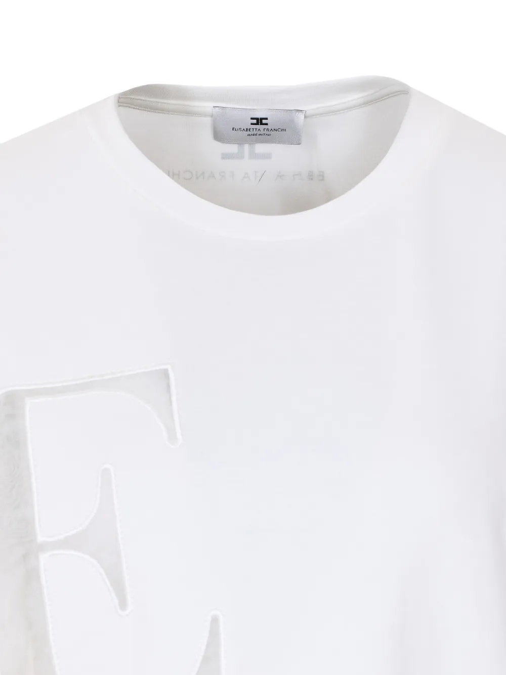 Elisabetta Franchi T-shirt met logoprint Wit