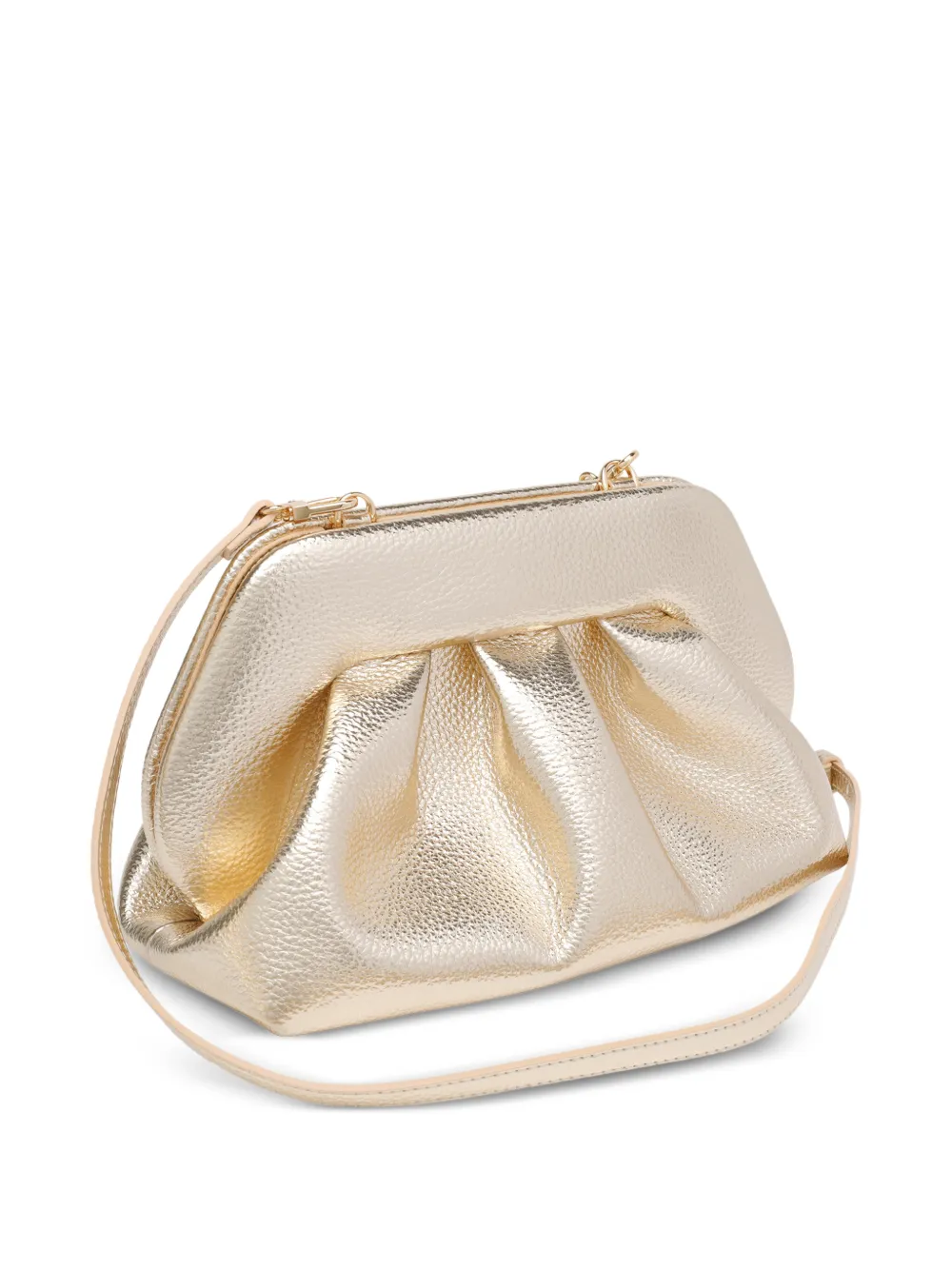 Themoirè Bios medium clutch Goud