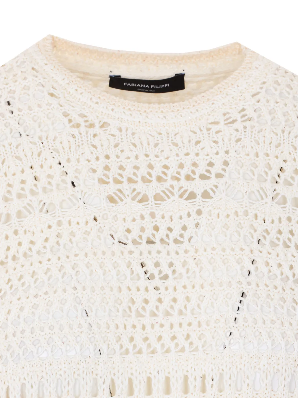 Fabiana Filippi T-shirt met korte mouwen Beige