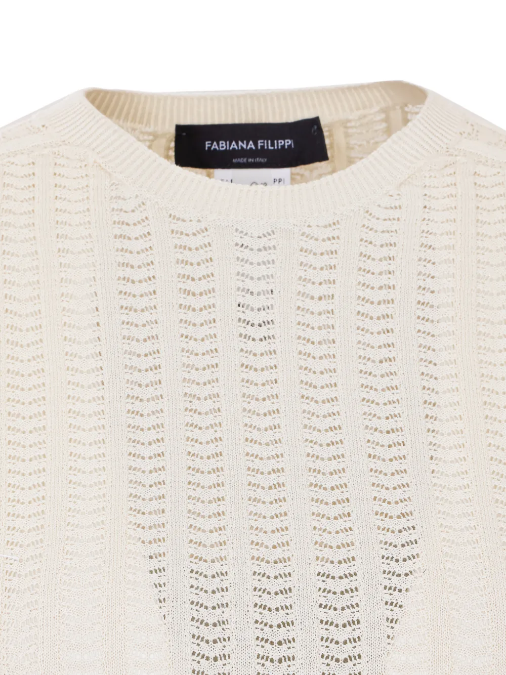 Fabiana Filippi T-shirt met ronde hals Beige