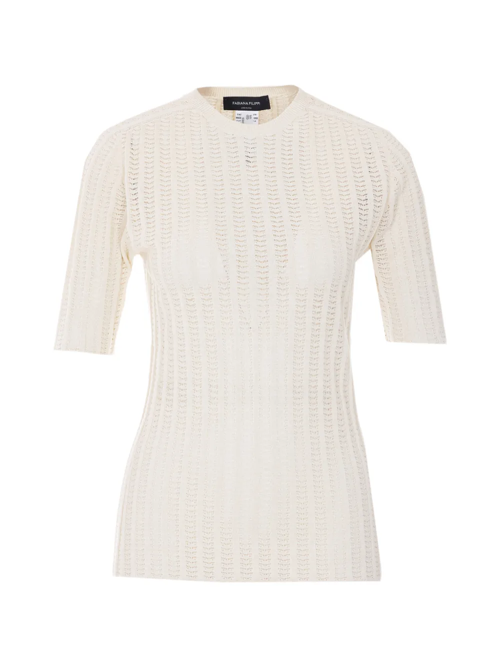 Fabiana Filippi crew-neck short-sleeve T-shirt - Toni neutri