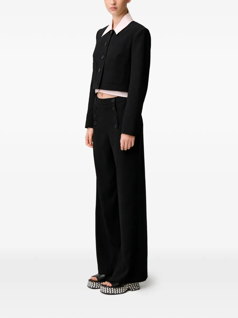 Claudie Pierlot Sailor broek Zwart