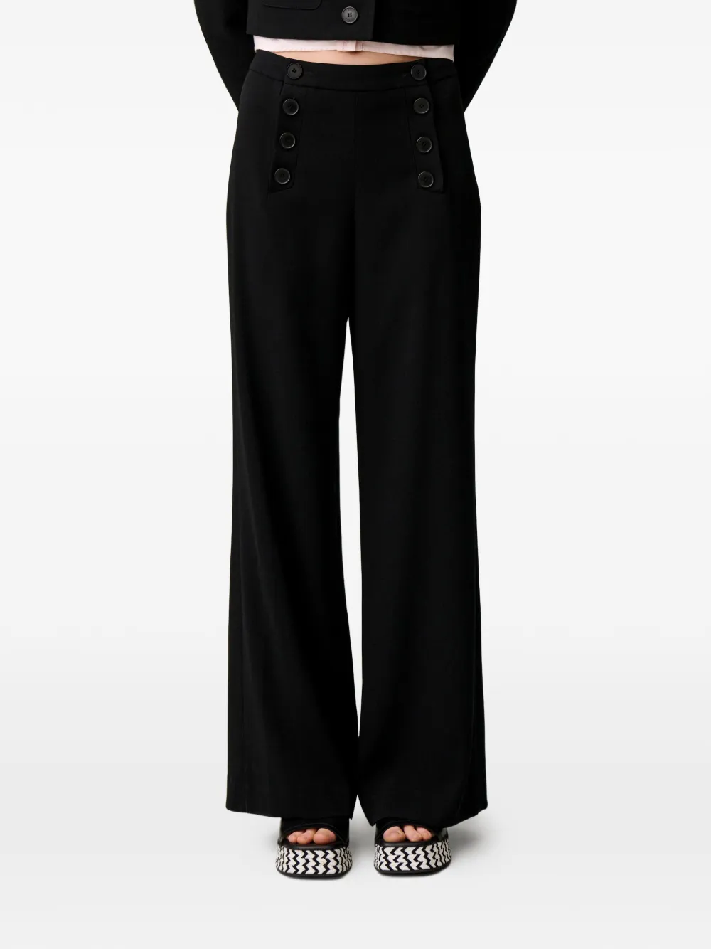Claudie Pierlot Sailor broek Zwart