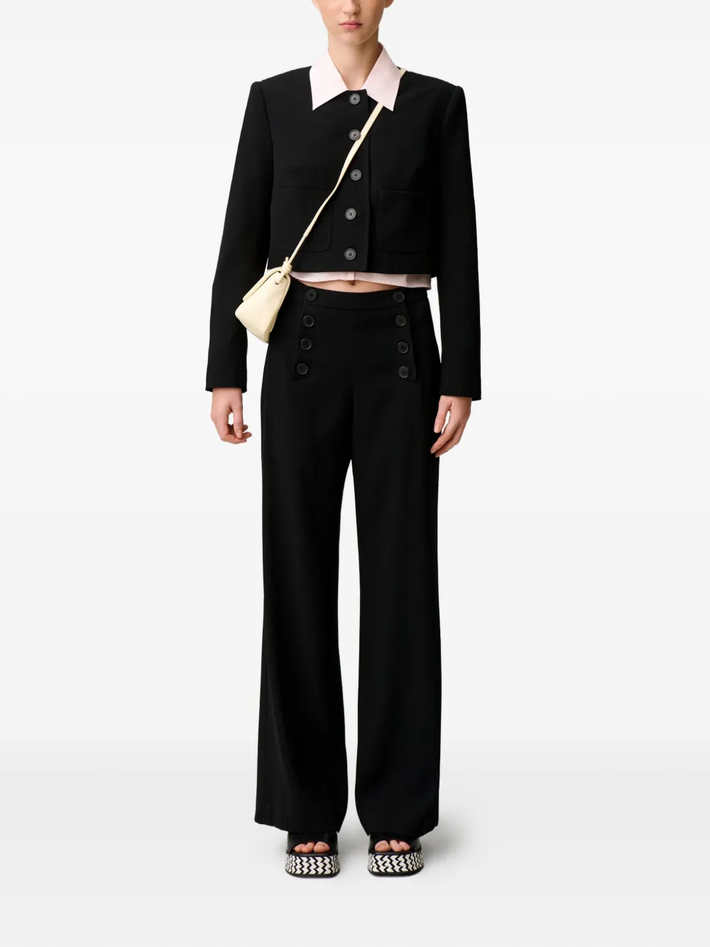 Claudie Pierlot Sailor broek Zwart