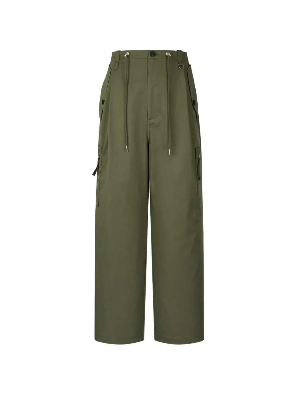 TOMBOY belt-loops cargo pants - Verde