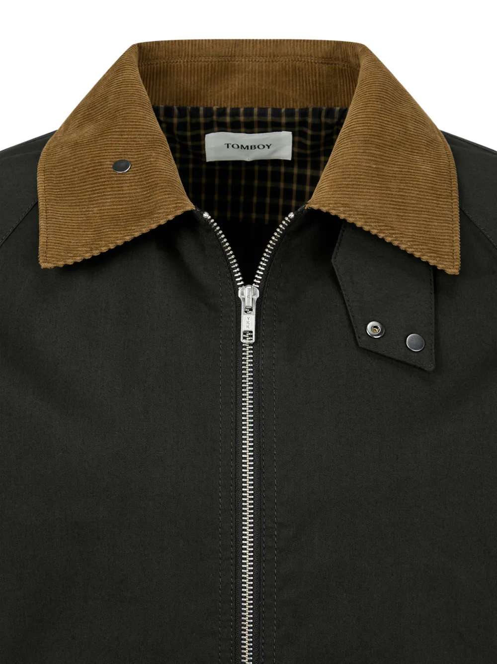  Tomboy Corduroy-collar Jacket - Green 