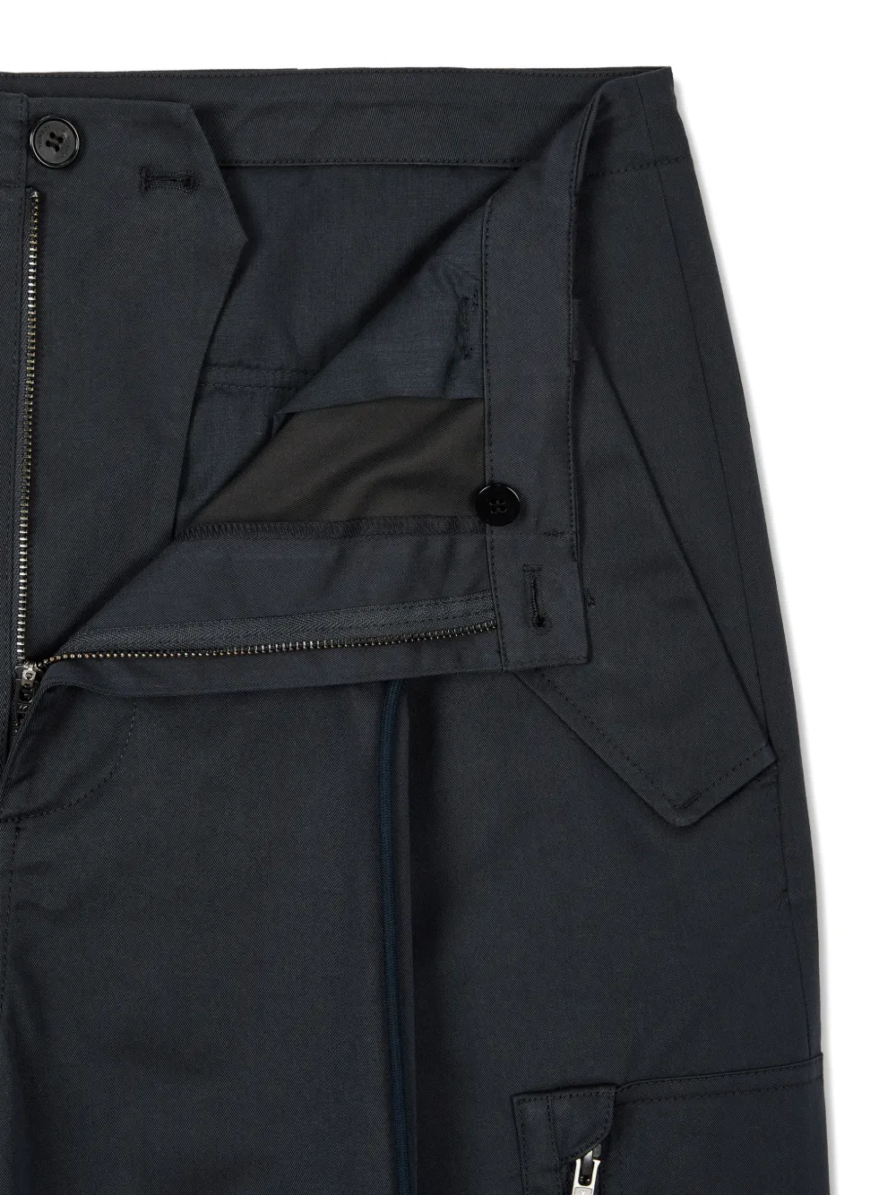 TOMBOY Cargo broek met trekkoord Blauw