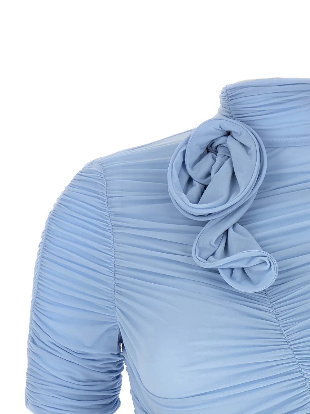 Magda Butrym Zijden top met bloemenprint Blauw