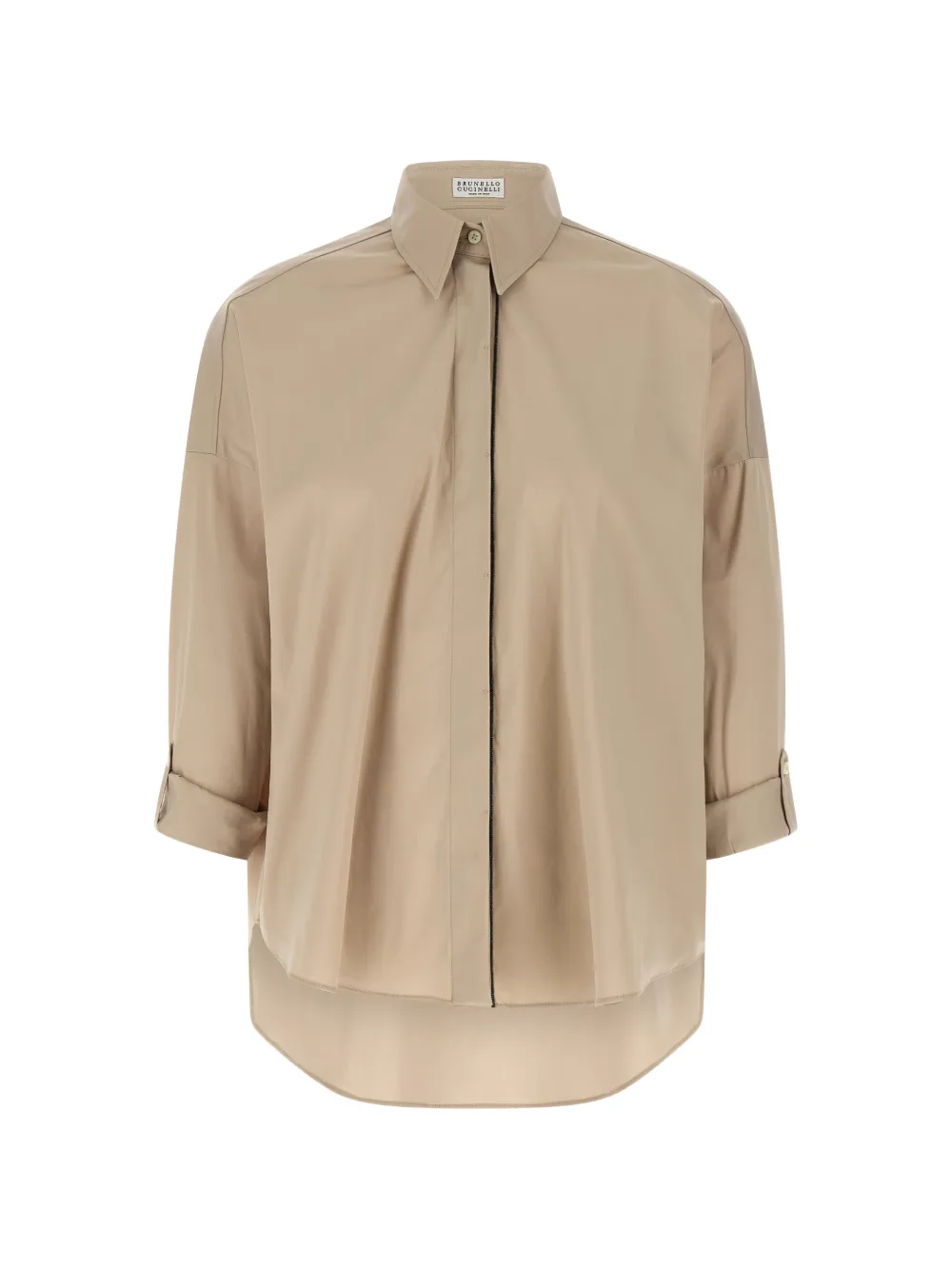 Brunello Cucinelli button cotton shirt - Neutrals