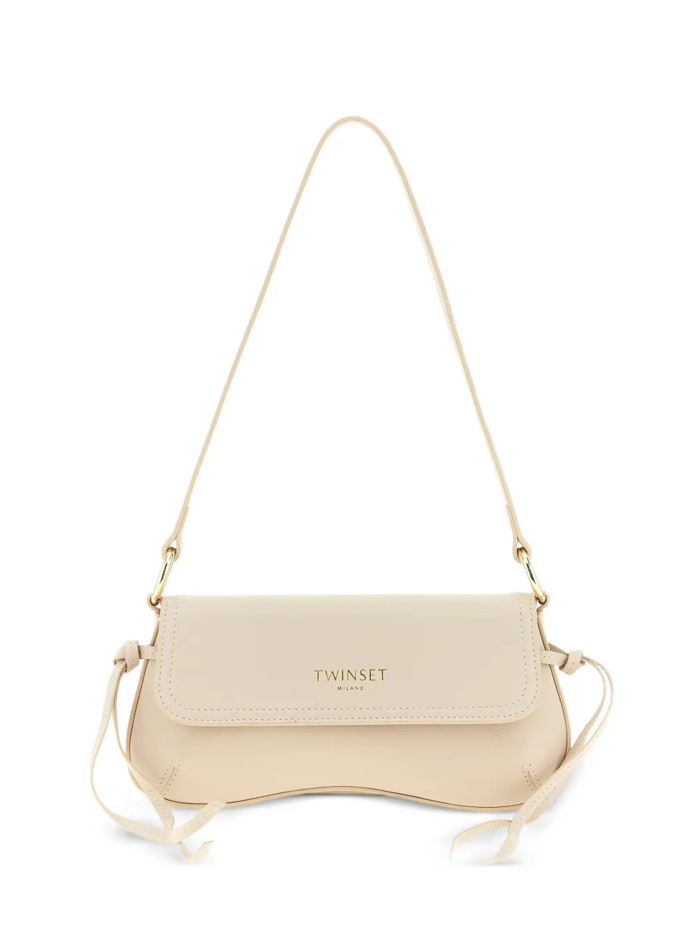 TWINSET leather shoulder bag - Toni neutri