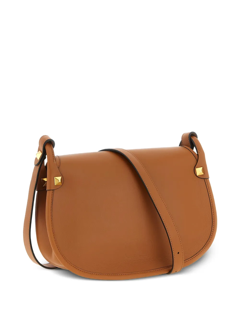 Valentino Garavani Medium Flaneuse leren crossbodytas met studs Bruin