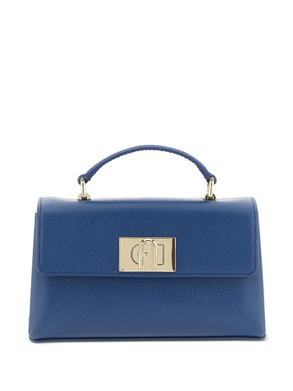 Furla mini 1927 metal-logo tote bag - Blu