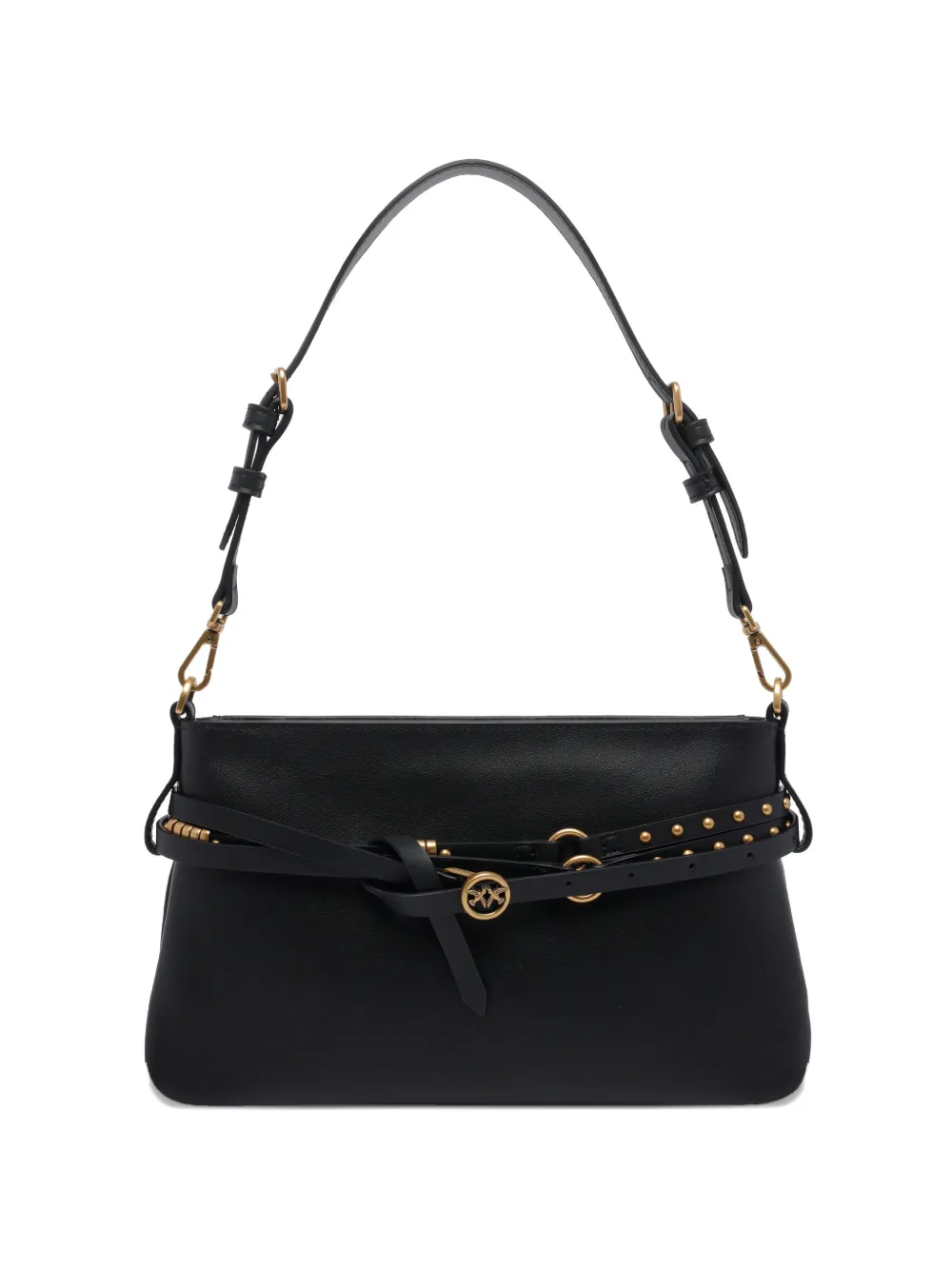 PINKO logo-detail shoulder bag - Nero