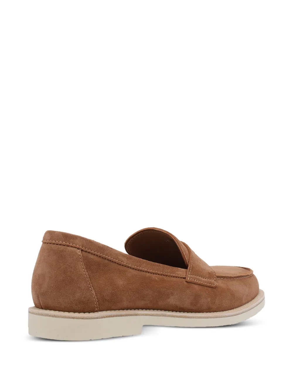 Brunello Cucinelli Loafers met ronde neus Bruin