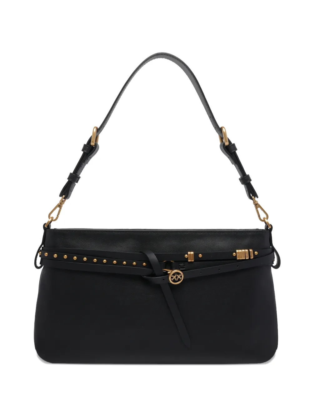 PINKO classic logo shoulder bag - Nero