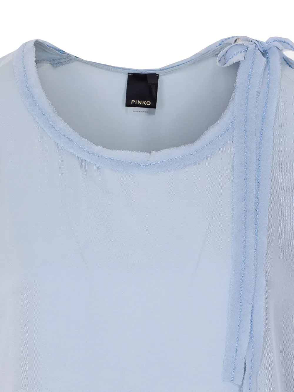 PINKO Bertha blouse met strikdetail Blauw