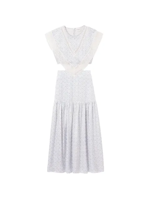 Claudie Pierlot lace-trim cutout dress