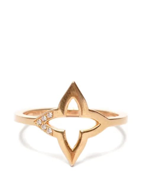 Louis Vuitton Pre-Owned 2024 diamond blossom gold ring