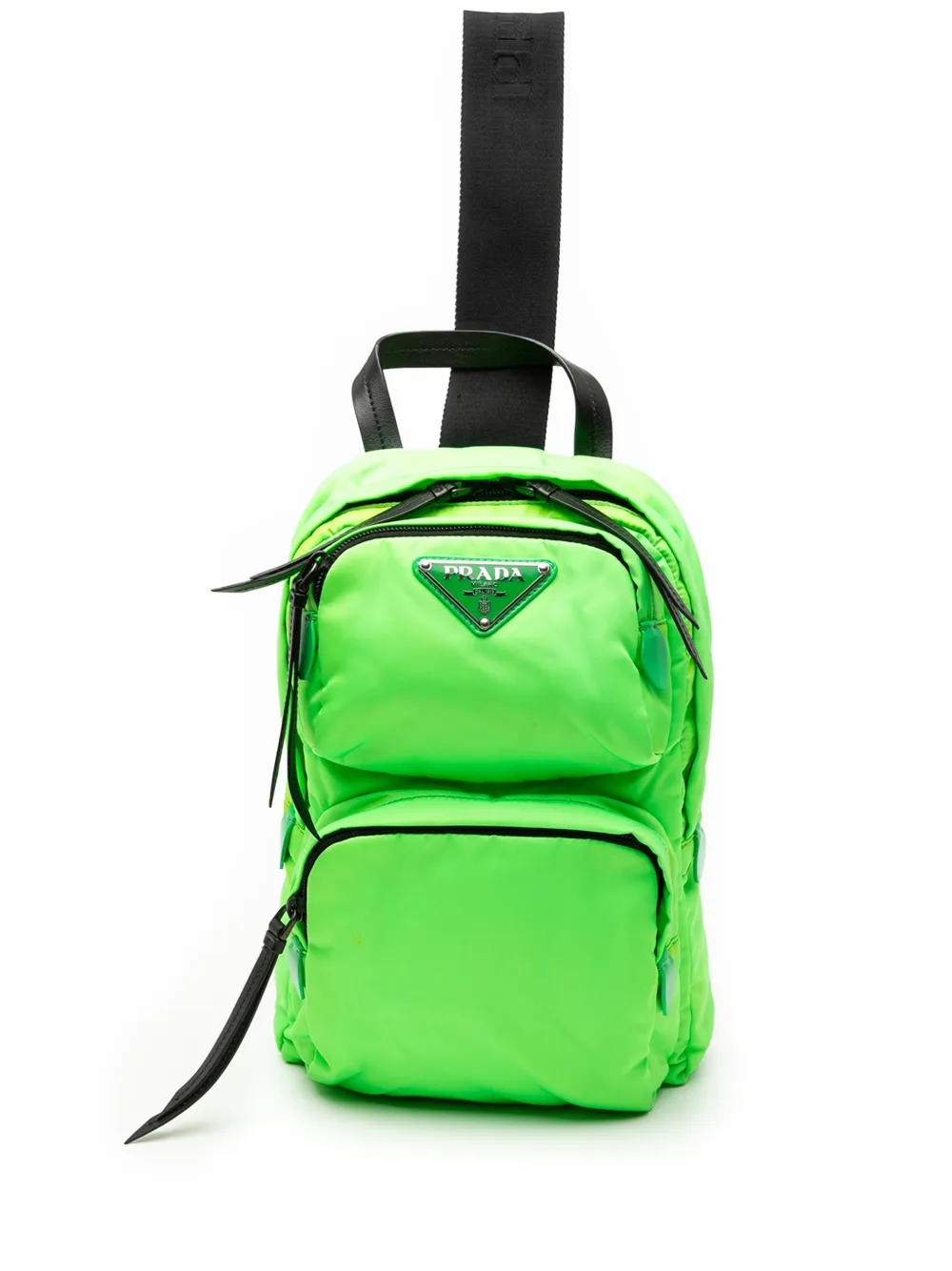 Prada Pre-Owned 2013-2025 Tessuto Soft Fluo Sling Backpack  display picture 1