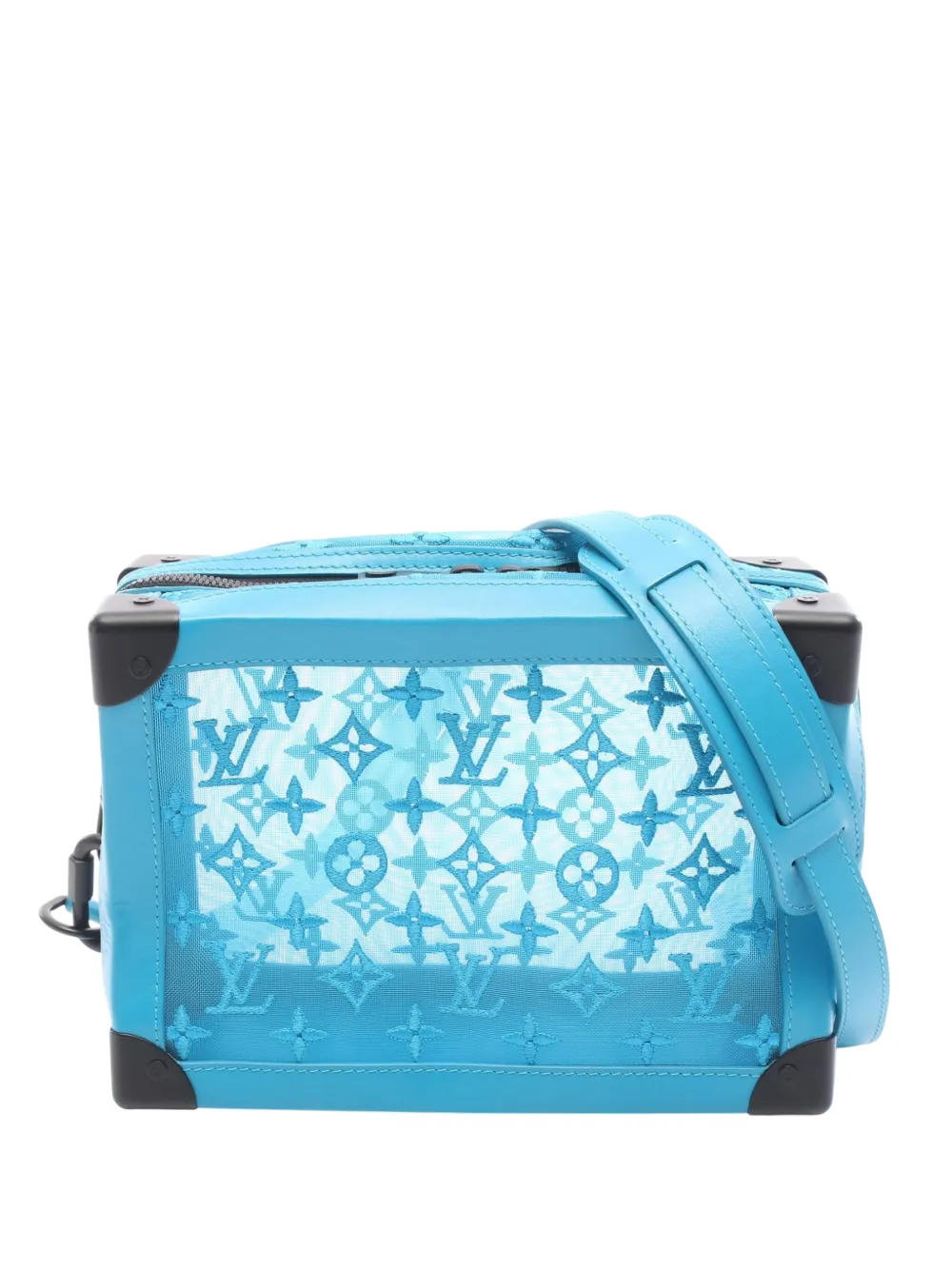 Louis Vuitton Pre-Owned 2020 Monogram Mesh Soft Trunk crossbody bag - Blu