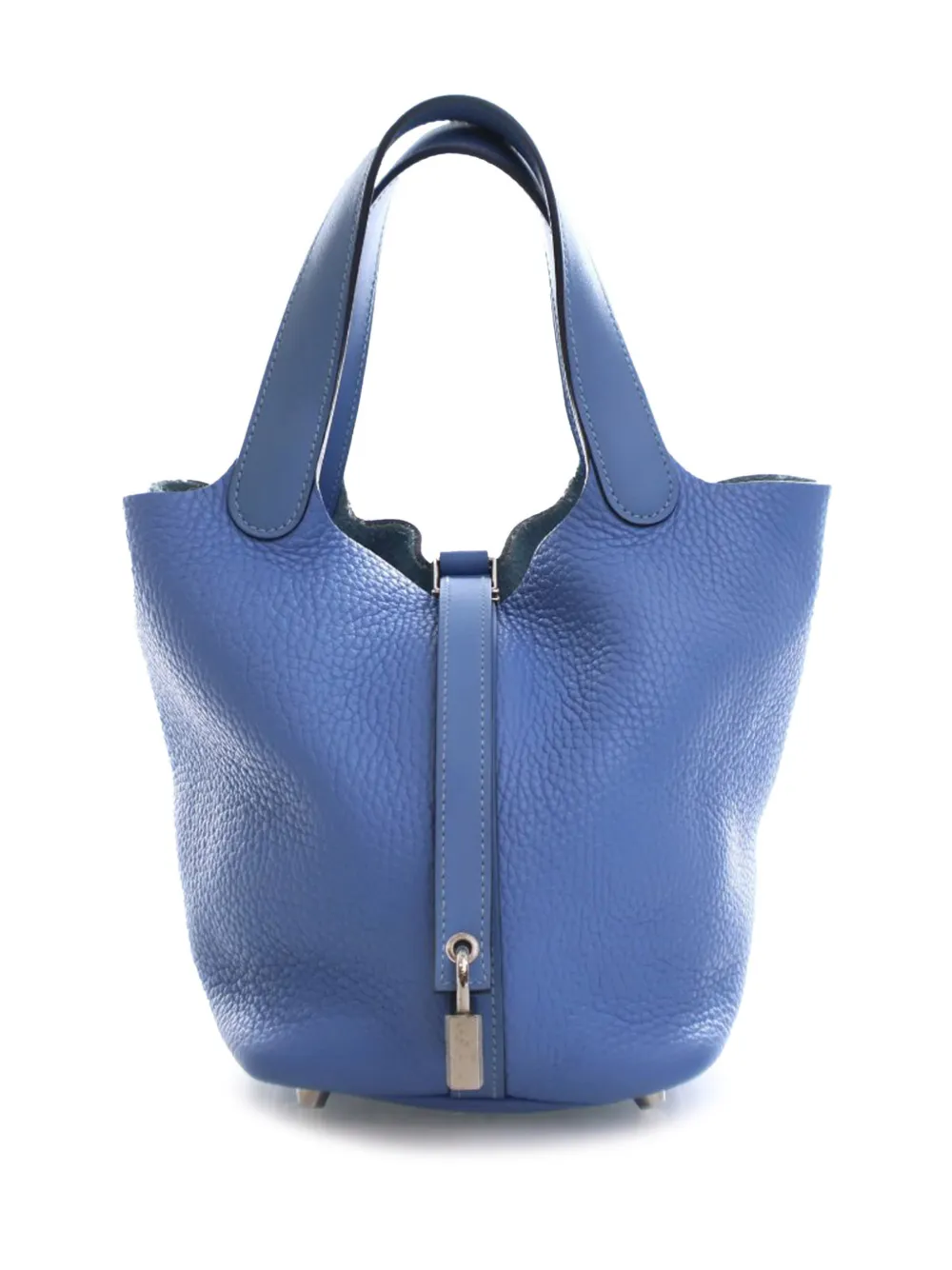 Hermès Pre-Owned 2015 Clemence and Swift Picotin Lock 18 handbag - Blu