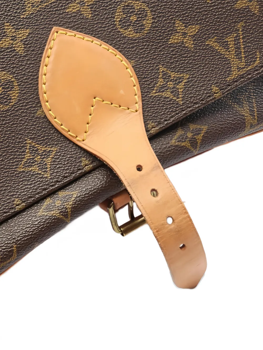 Louis Vuitton Pre-owned 1990 GM Cartesier Monogram Canvas Cross Body Bag in Brown, view 5