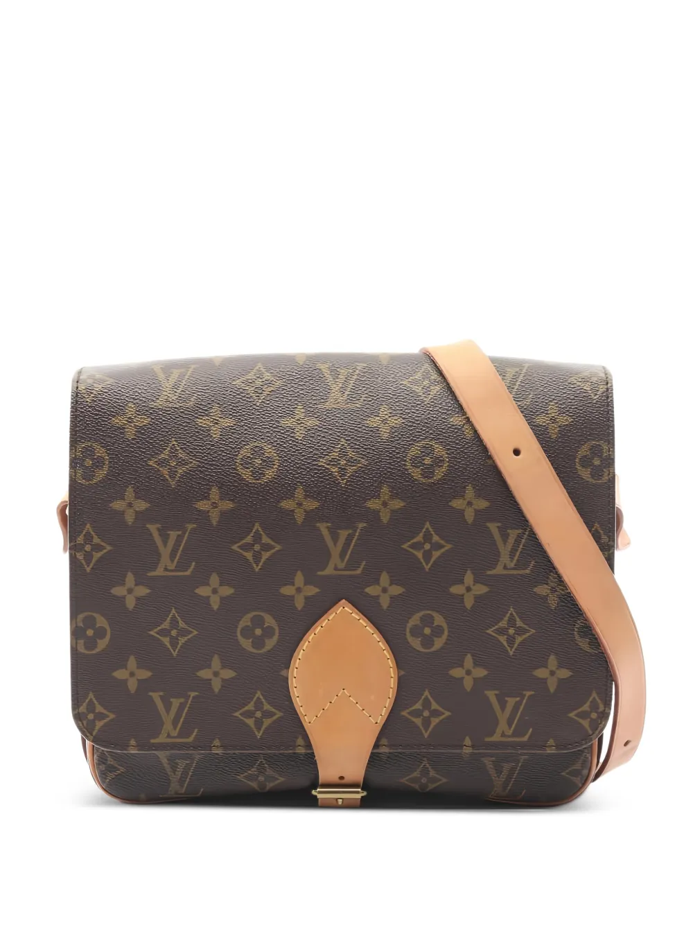 Louis Vuitton Pre-Owned 1990 GM Cartesier Monogram canvas cross body bag - Braun