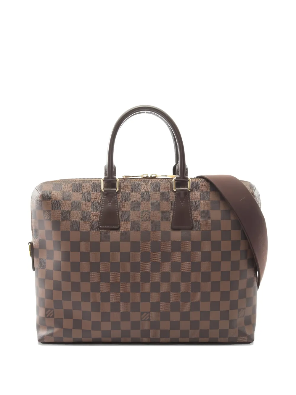 Louis Vuitton Pre-Owned 2015 Damier-Ébene pattern briefcase - Marrone