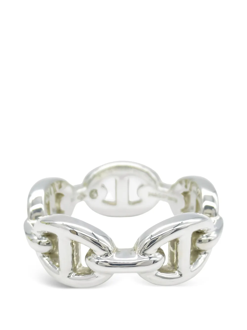 Hermès Pre-Owned 2010s PM Chaine d'Ancre Enchainee ring - Argento