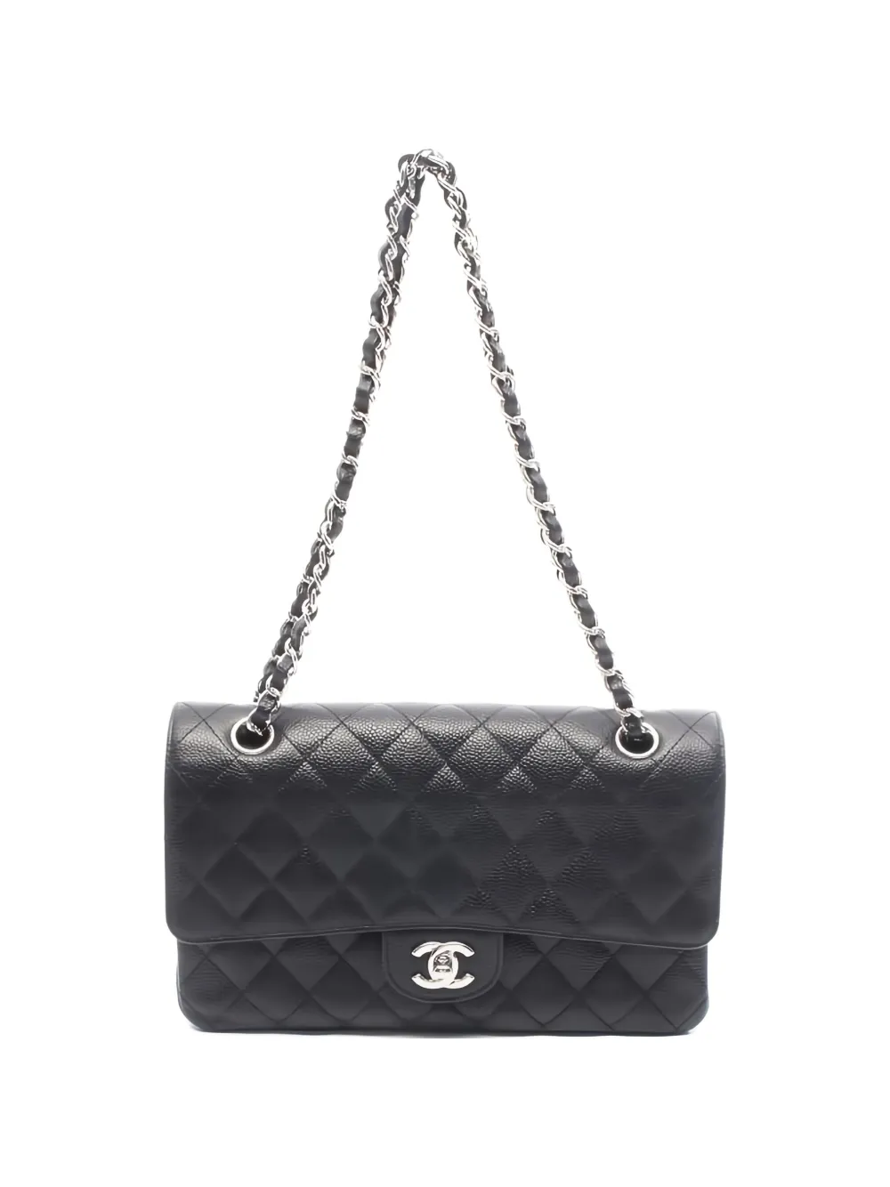 CHANEL Pre-Owned 2018 Double Flap chain shoulder bag - Black