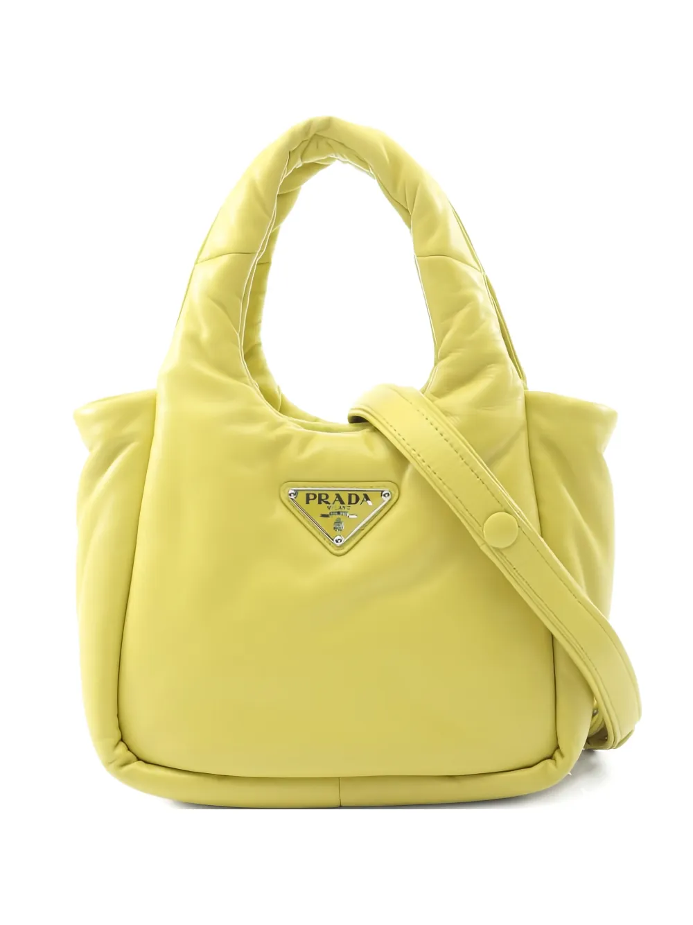 Prada Pre-Owned 2010s Padet leather tote bag - Giallo