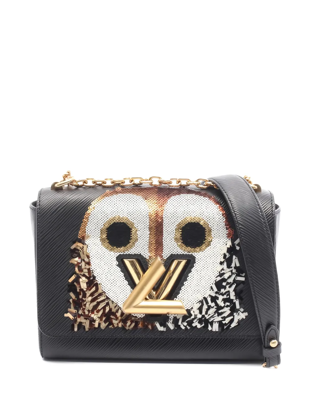 Louis Vuitton Pre-Owned 2016 MM Twist Owl cross body bag - Nero