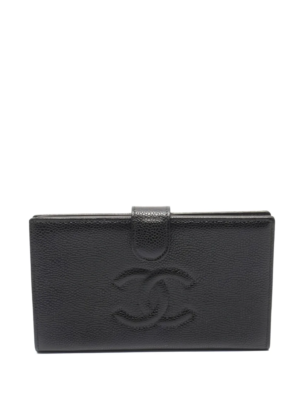 CHANEL Pre-Owned 2000-2002 logo wallet - Nero